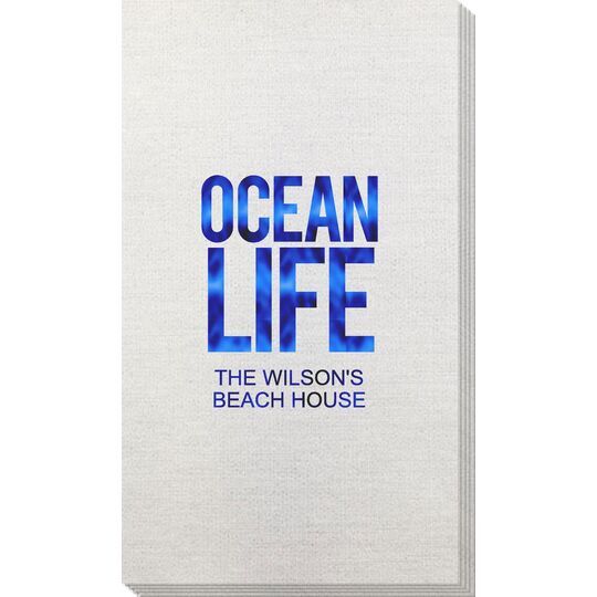 Ocean Life Bamboo Luxe Guest Towels